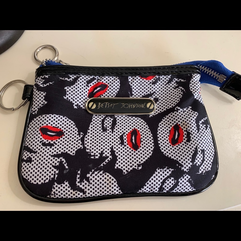 Betsey Johnson Small Pouch Keychain